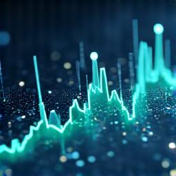 Abstract graph showing data analysis