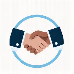 Two hands shaking representing partnership and follow-up