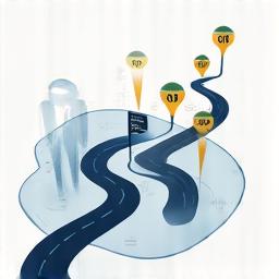 Stylized roadmap representing strategy